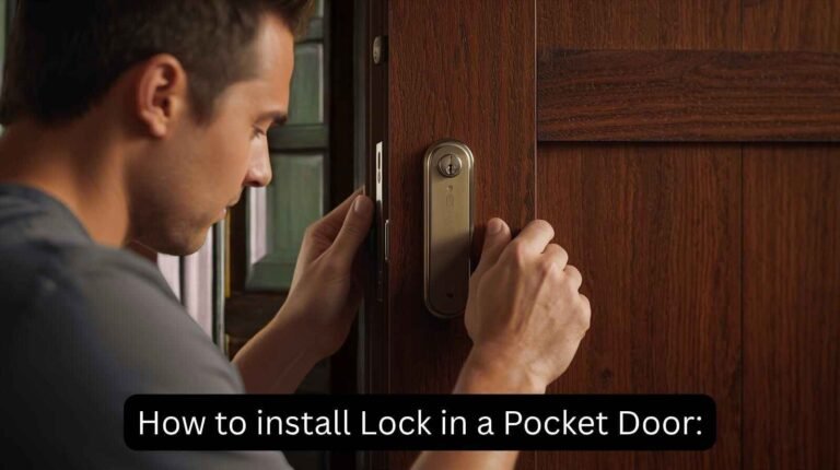 how to lock a pocket door​